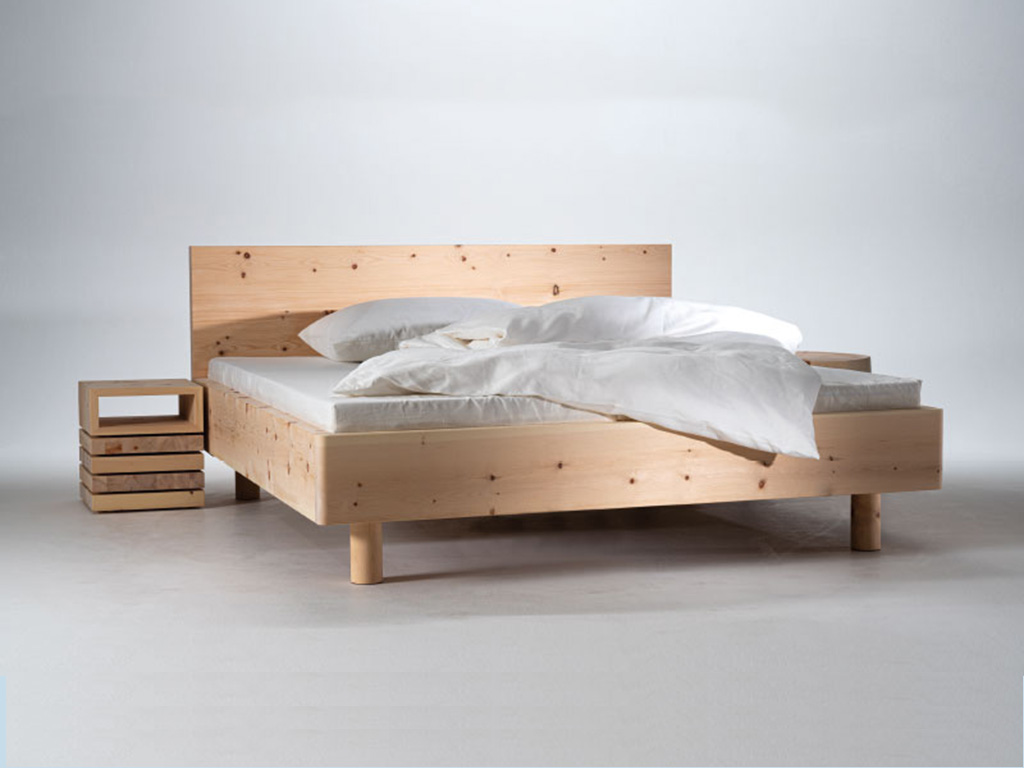 swiss stone pine bed by bios affair Frankfurt