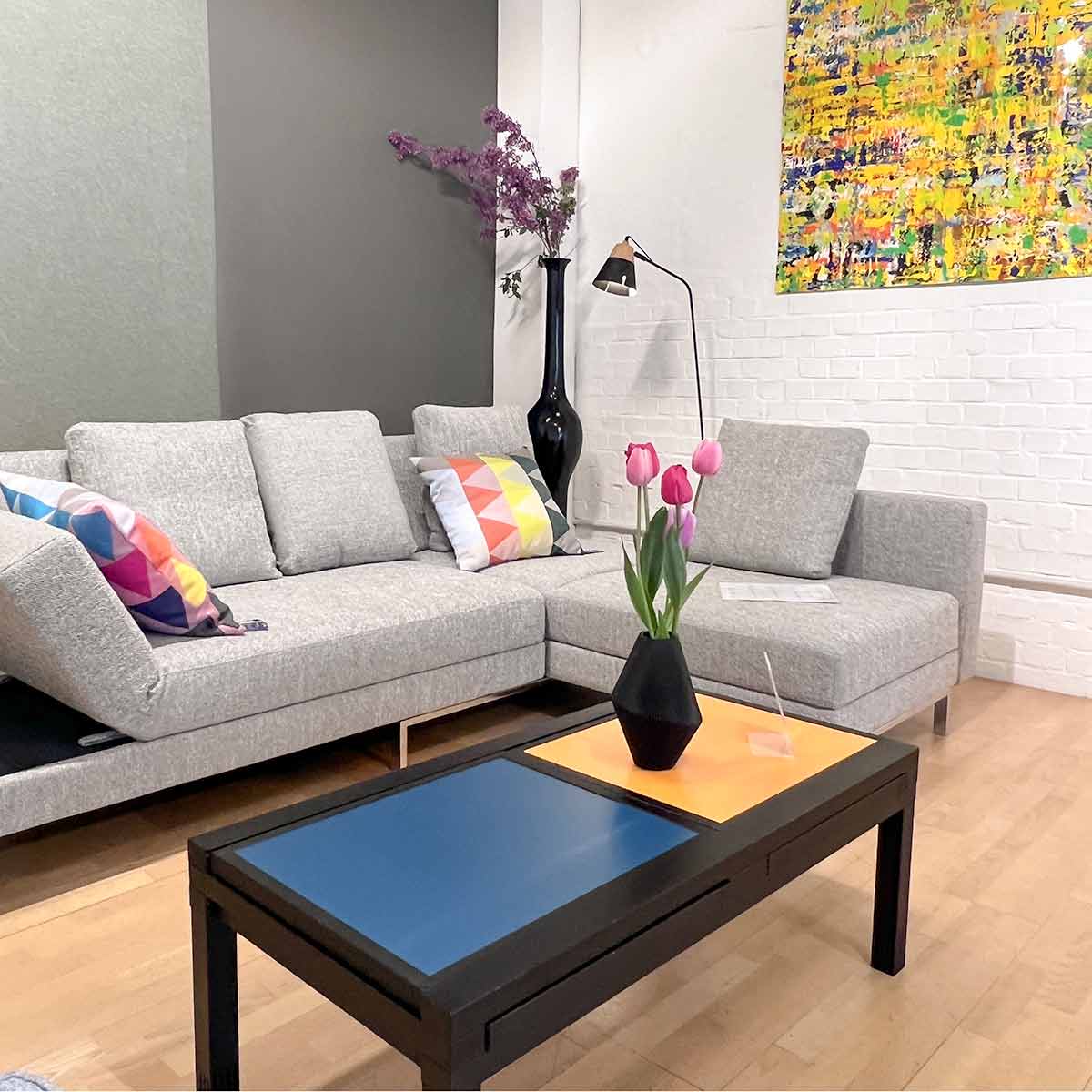 Ecksofa mit Drehelement