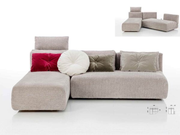 variables, weiches Polstersofa und Polsterbett